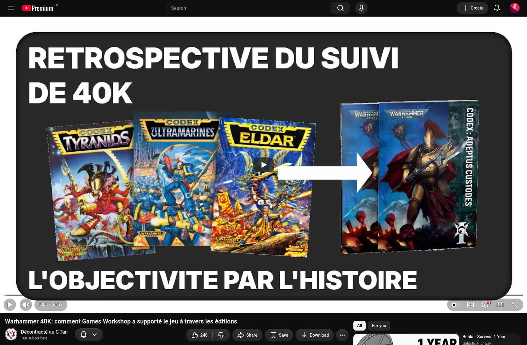 Capture d'une vidéo de la chaîne décontracté du c'tan sur youtube